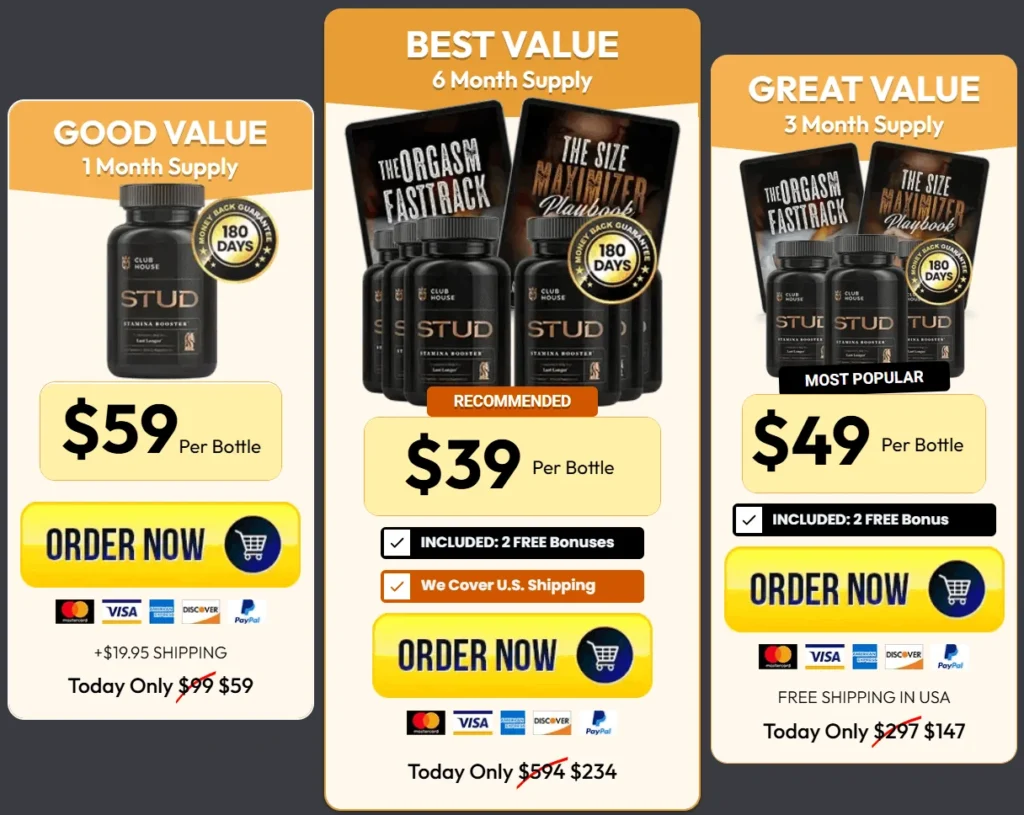 Clubhouse Stud price